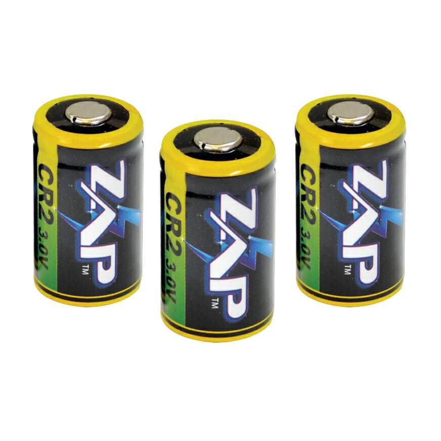 Genuine ZAP Lithium CR2 Batteries - 3 pack