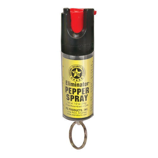 1/2 oz Pepper Spray canister with clear sleeve and key ring