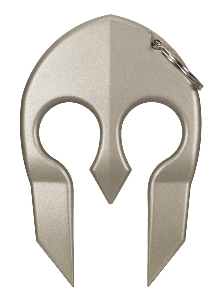 The Spartan! Protection Keychain - in silver