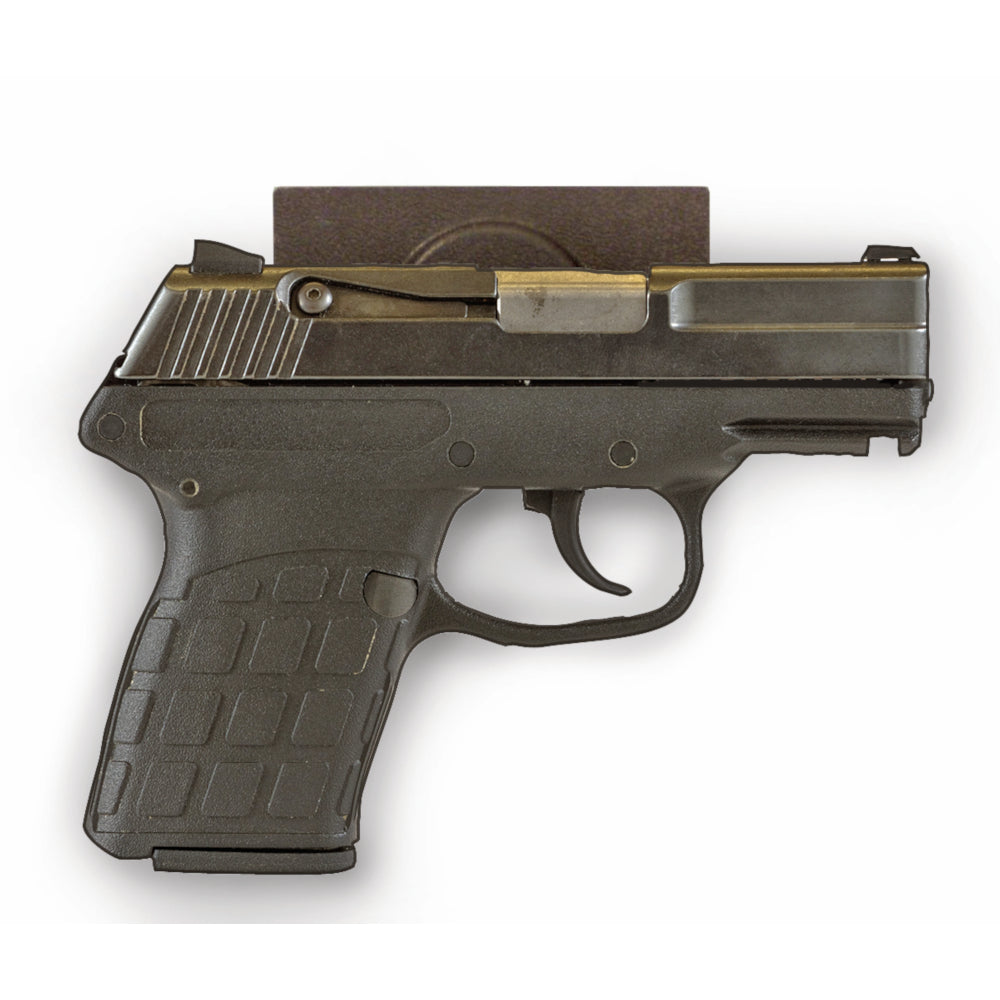 Quick Draw Gun Magnet - semiautomatic pistol on wall